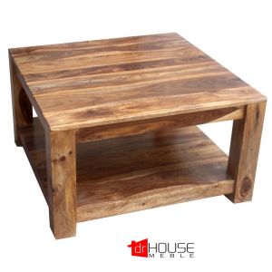 Kwadratowy stolik z palisandru 80cm- Zen Natural