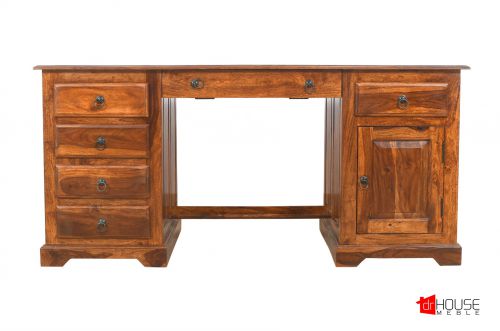 Duże biurko z szufladami 170cm -palisander indyjski