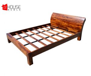 Egzotyczne drewniane łóżko 160x200