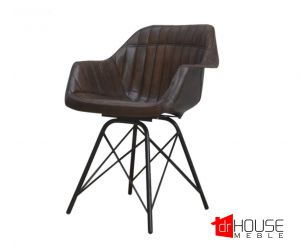 Oryginalne krzesło loft- skóra naturalna